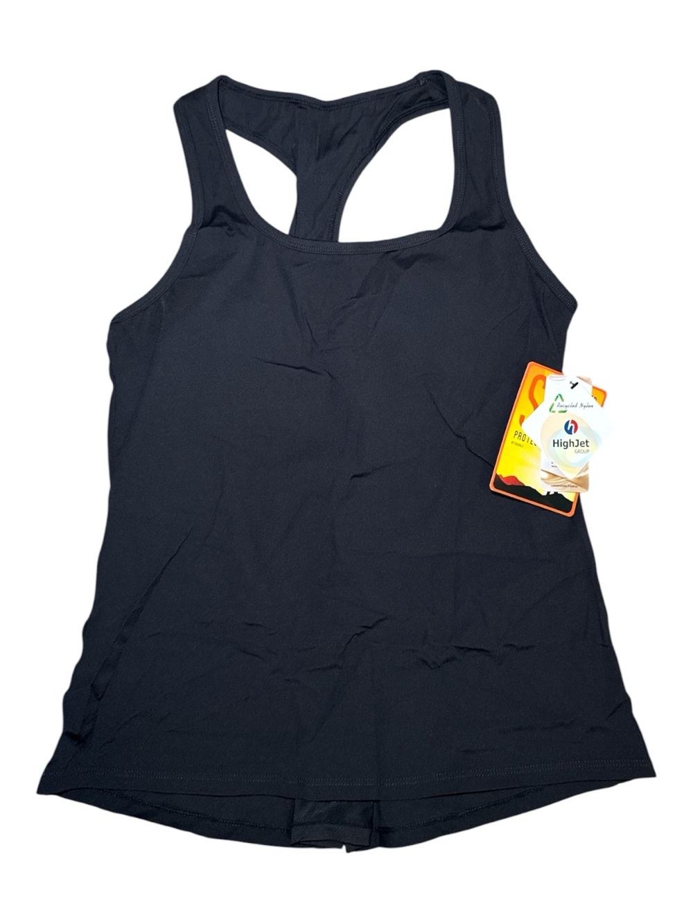 NEW! Mono B Activewear Racerback Tank Top Black UV Protection Size Medium